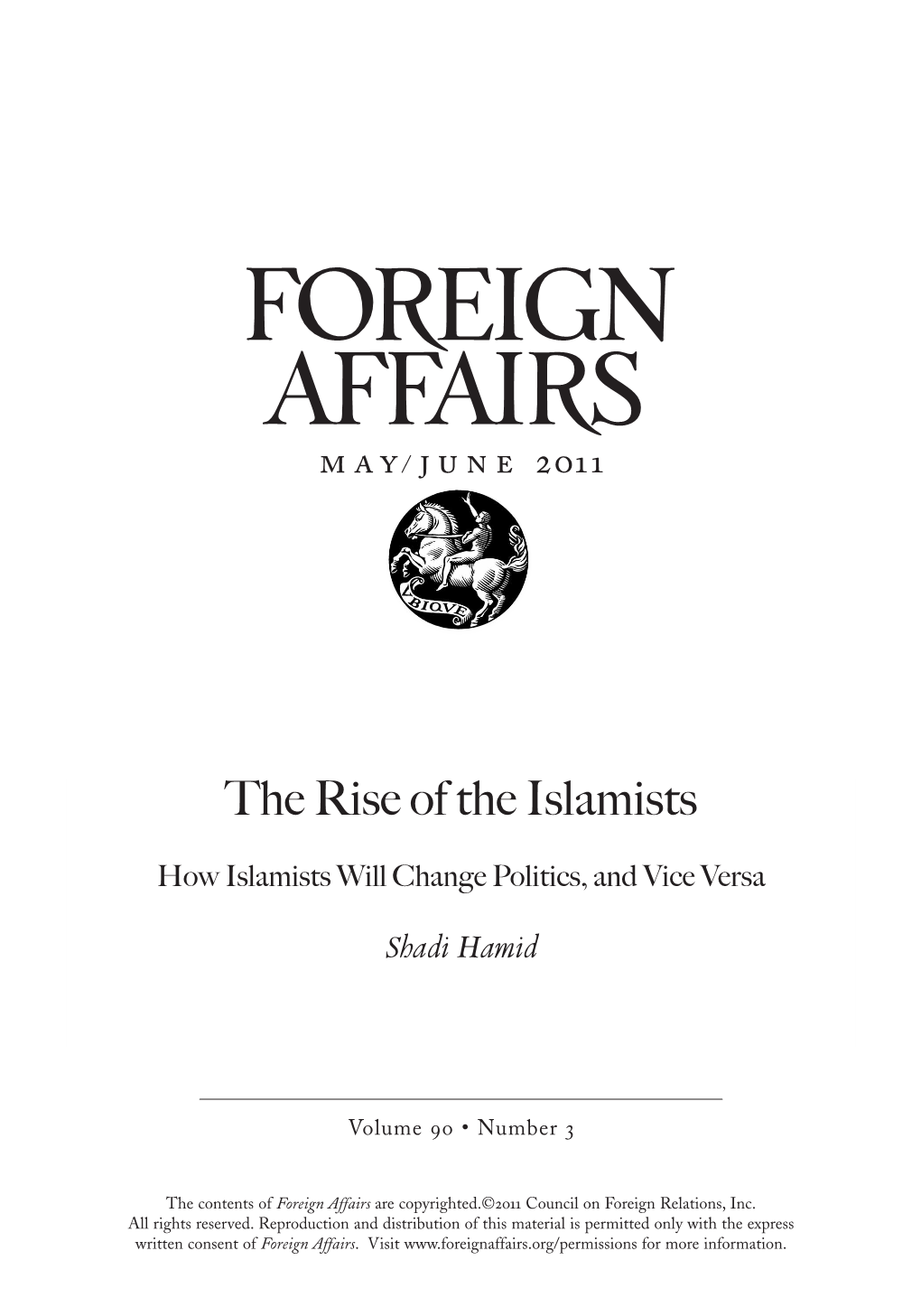 The Rise of the Islamists