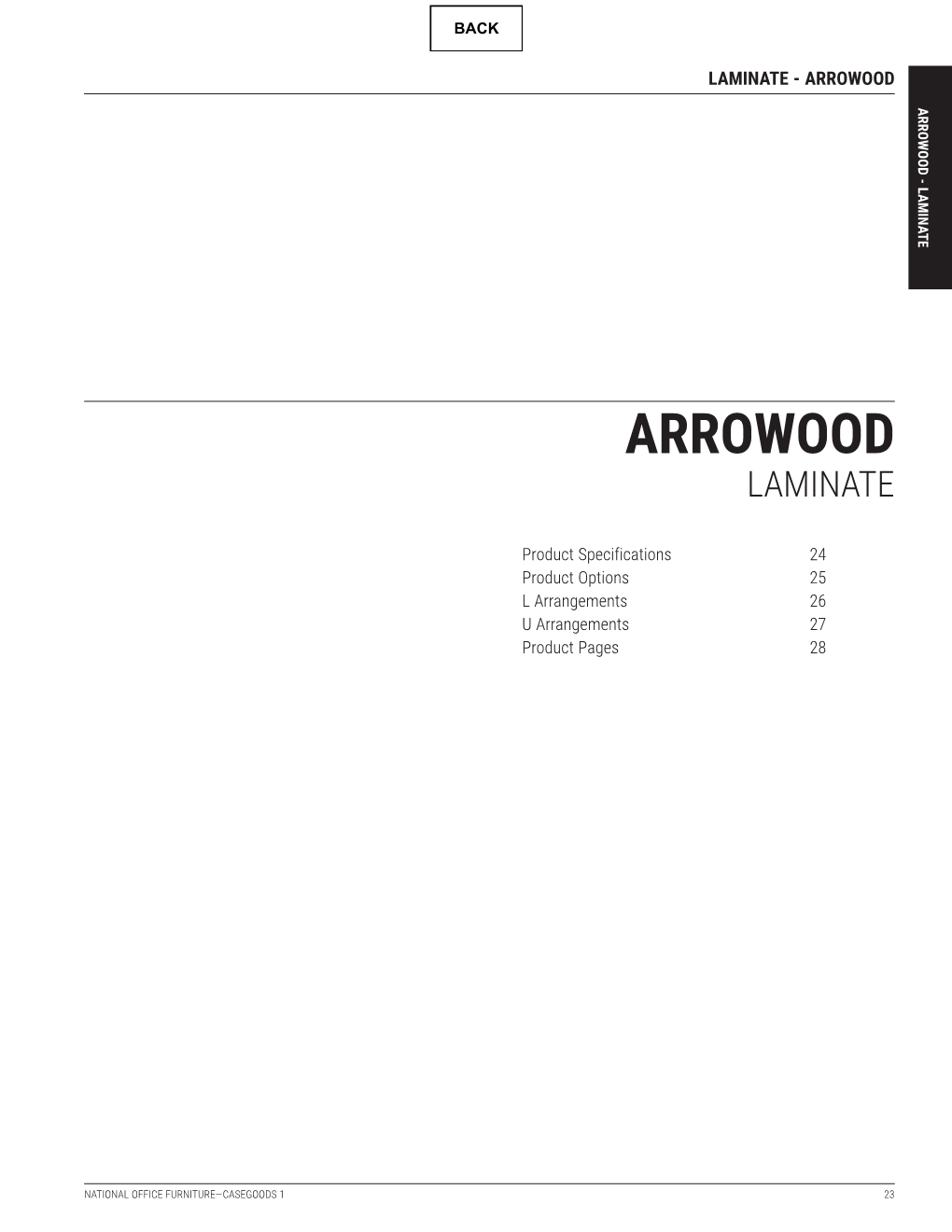 Arrowood Laminate Price List