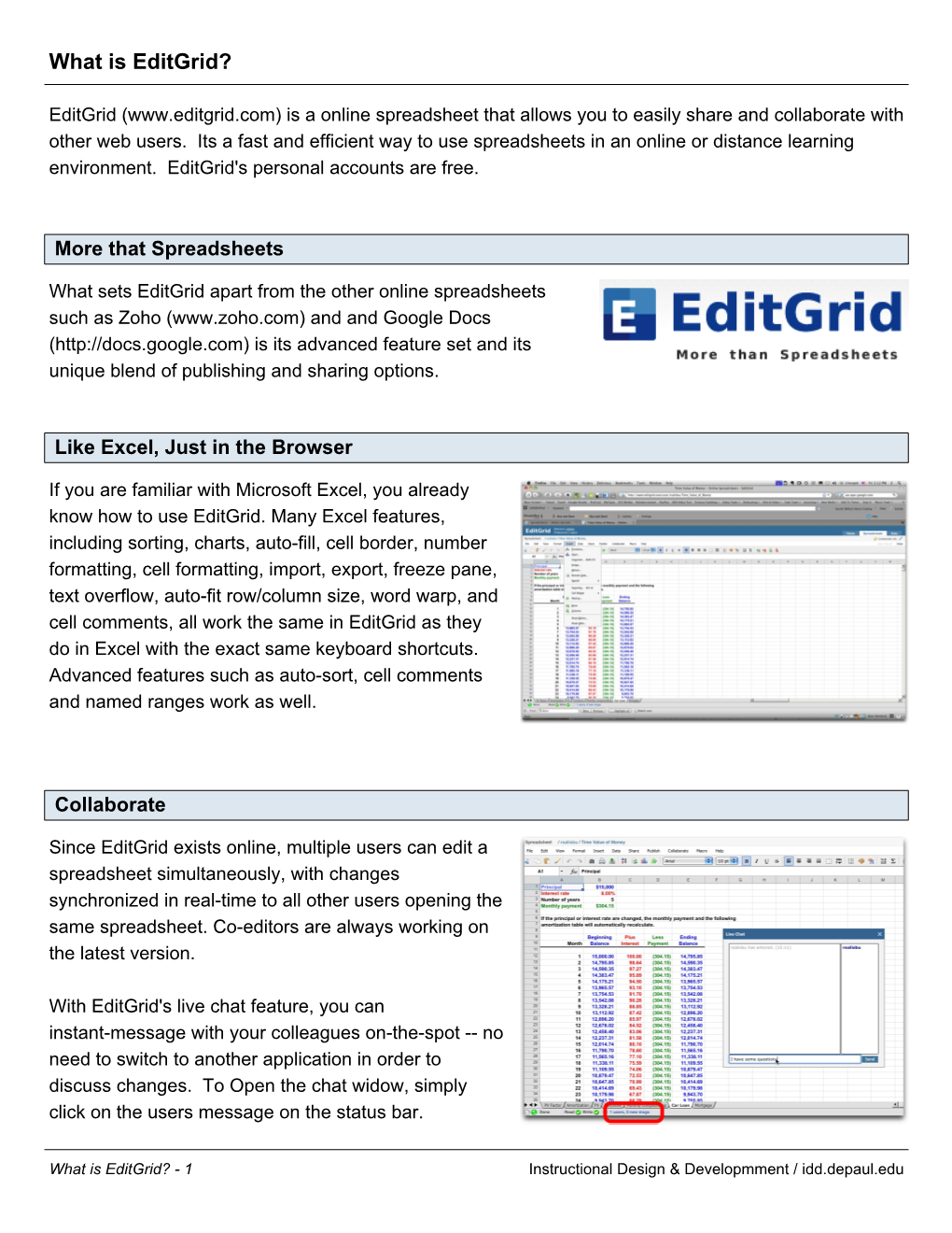 What Is Editgrid?