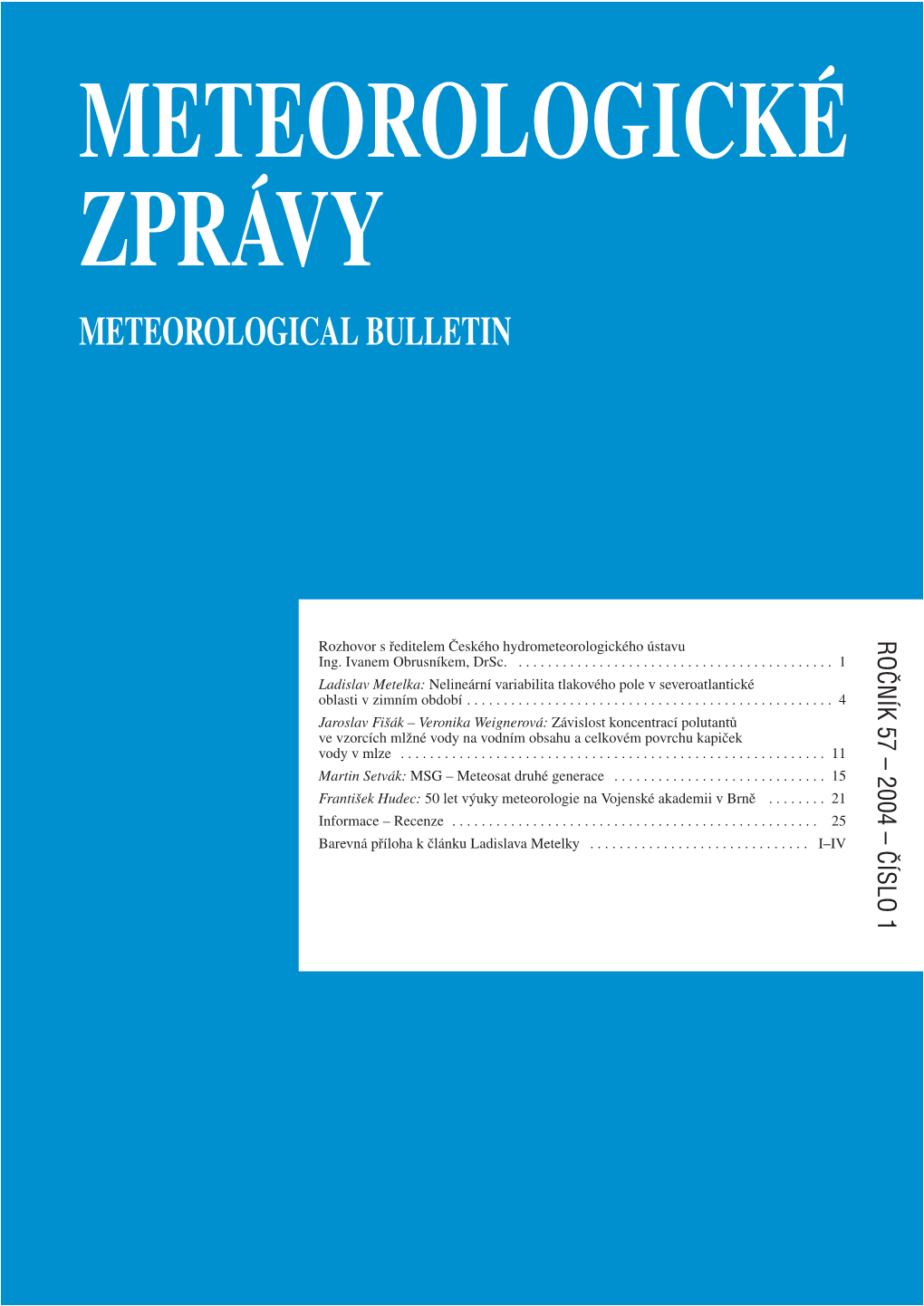 Meteorologické Zprávy 1 04