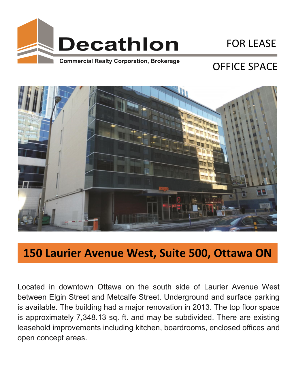 150 Laurier Avenue West, Suite 500, Ottawa ON