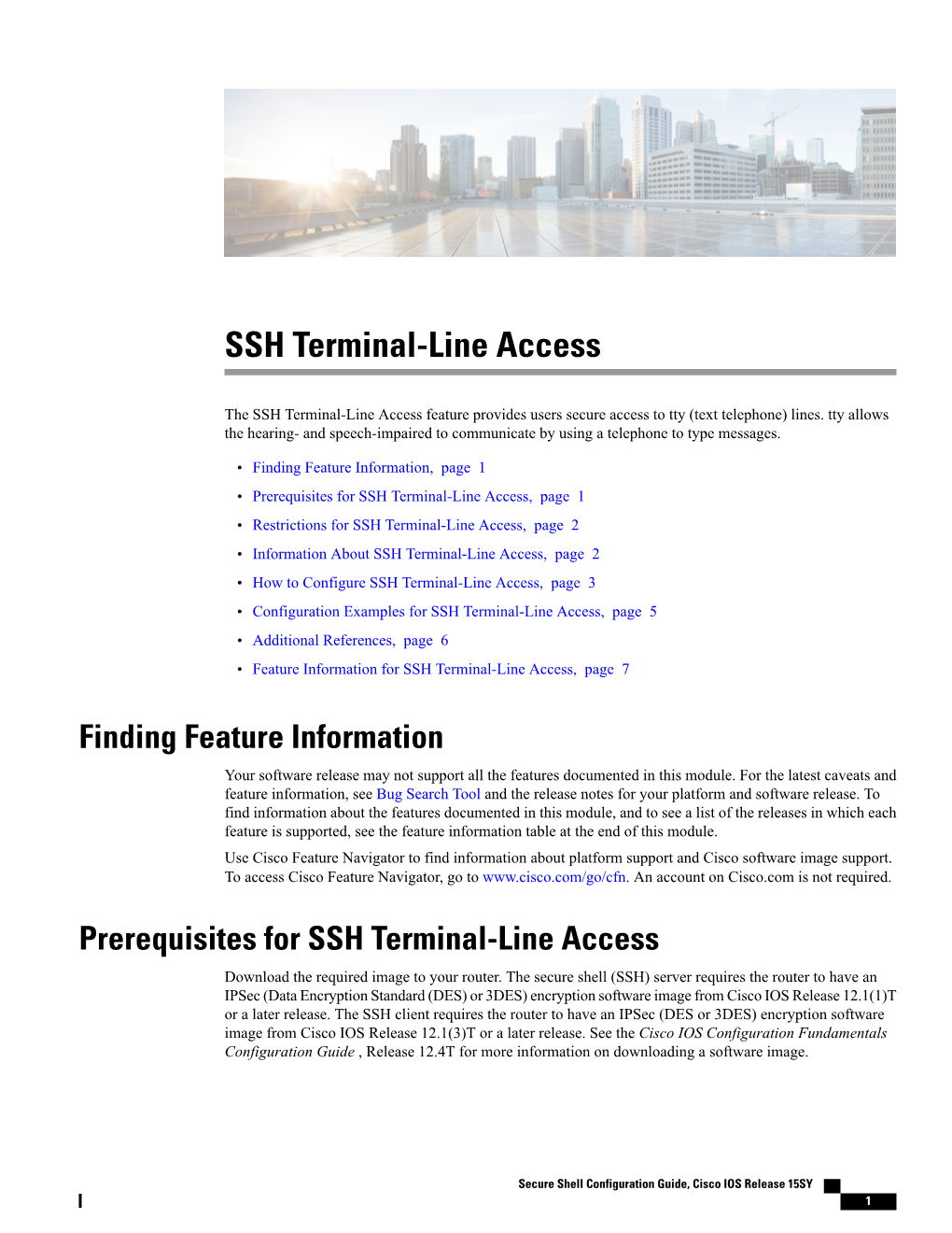 SSH Terminal-Line Access