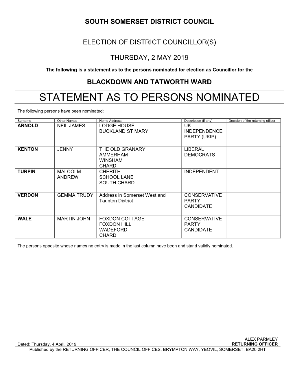 Statements As to Persons Nominated [PDF]