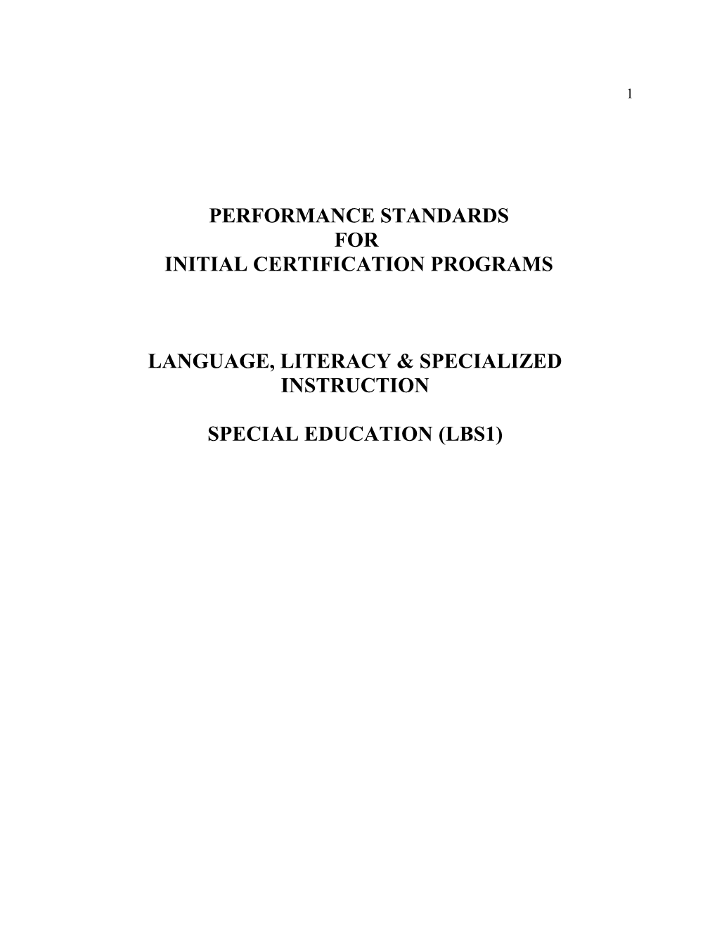 Language, Literacy & Specialized Instruction s1