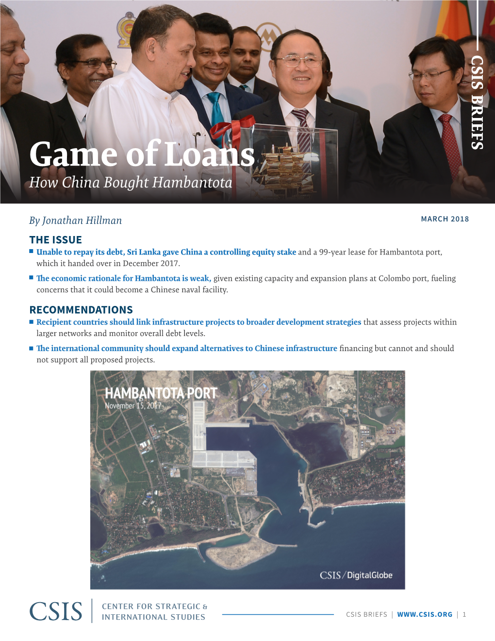 Game of Loans: How China Bought Hambantota