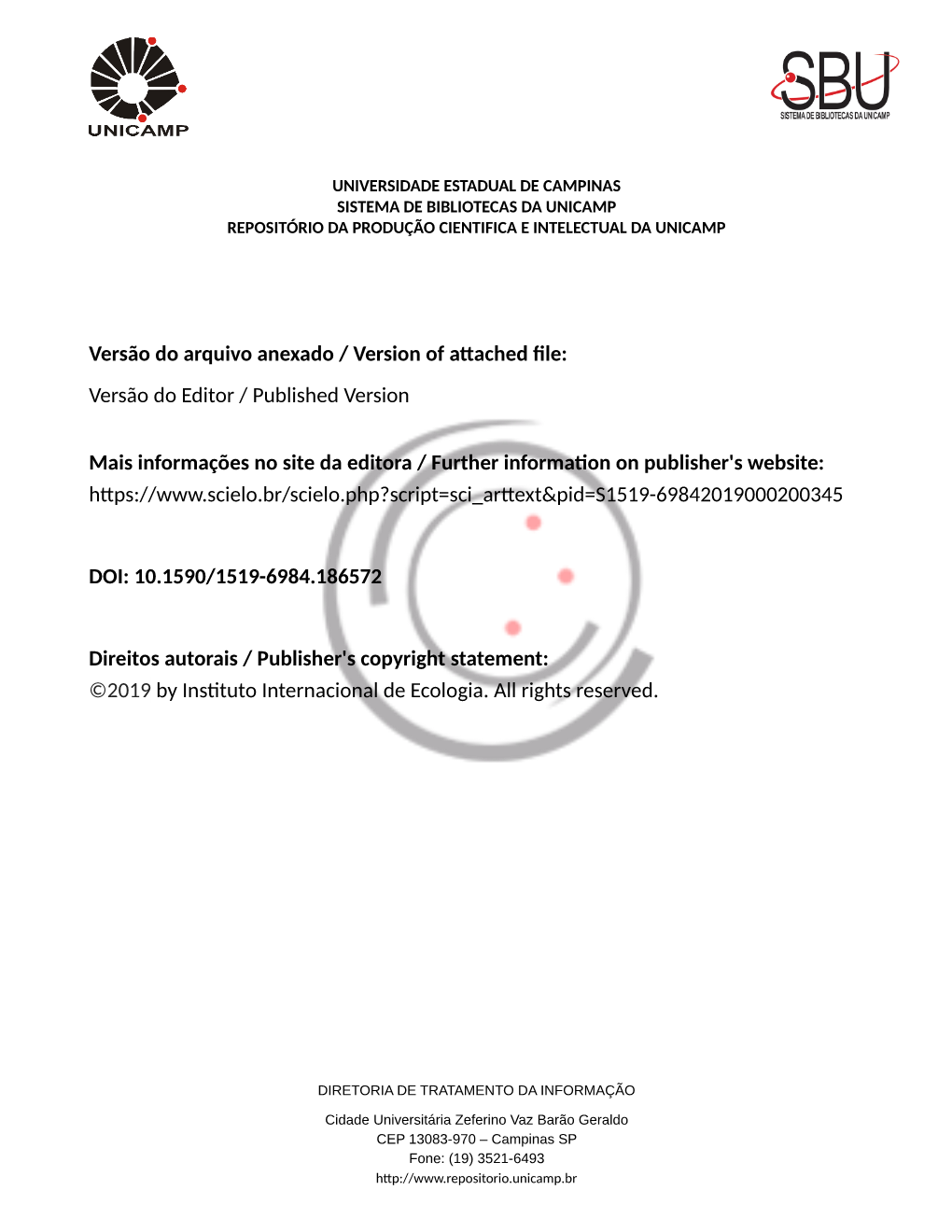 Versão Do Arquivo Anexado / Version of Attached File: Versão Do Editor / Published Version Mais Informações No Site Da Edito