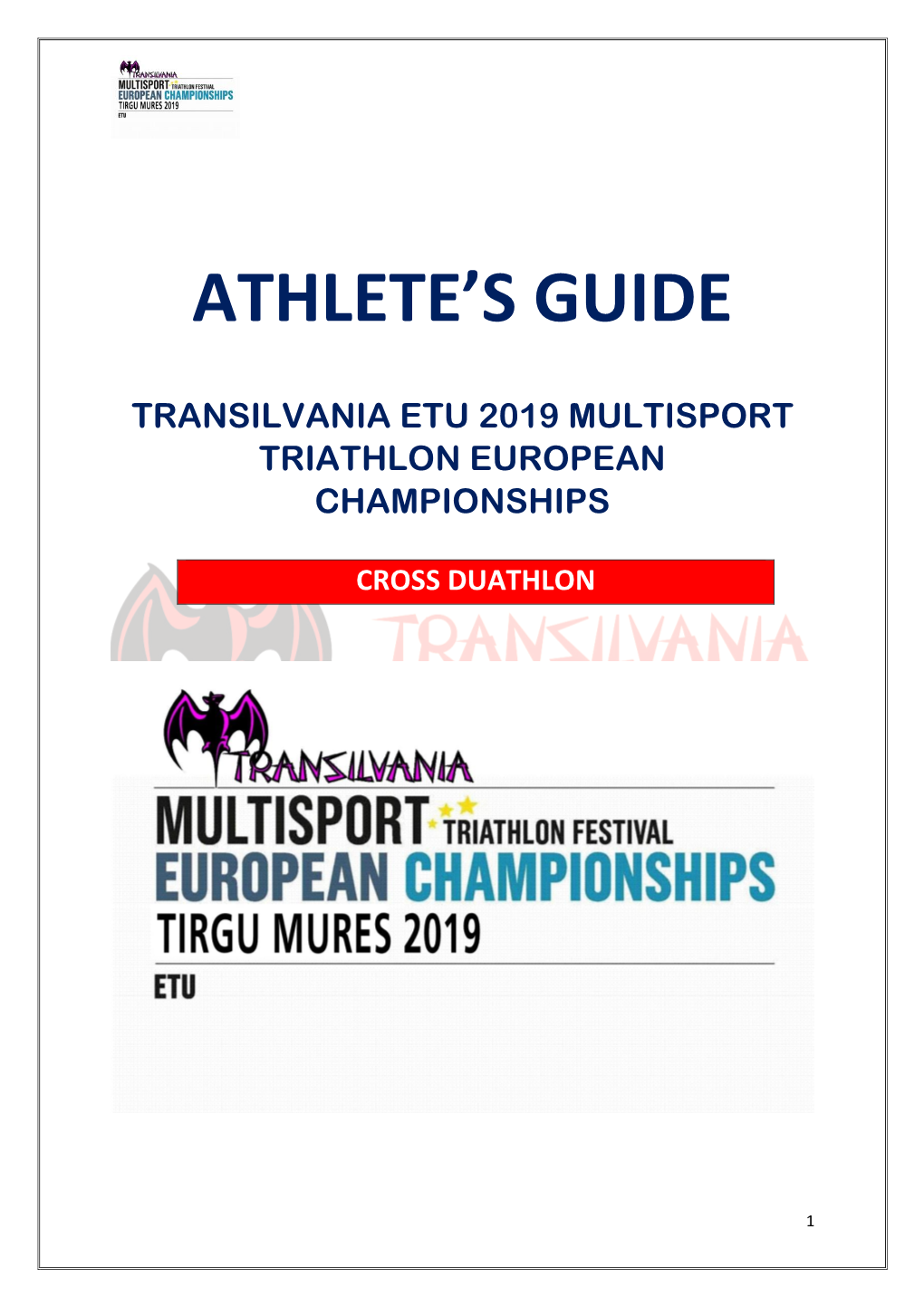 Cross Duathlon Athlete Guide