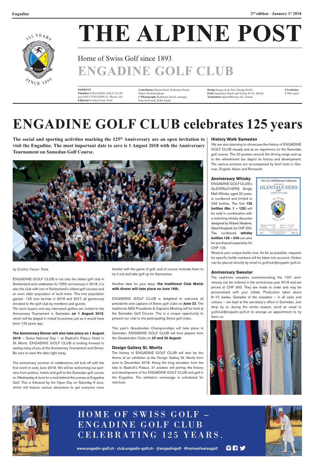 ENGADINE GOLF CLUB Celebrates 125 Years