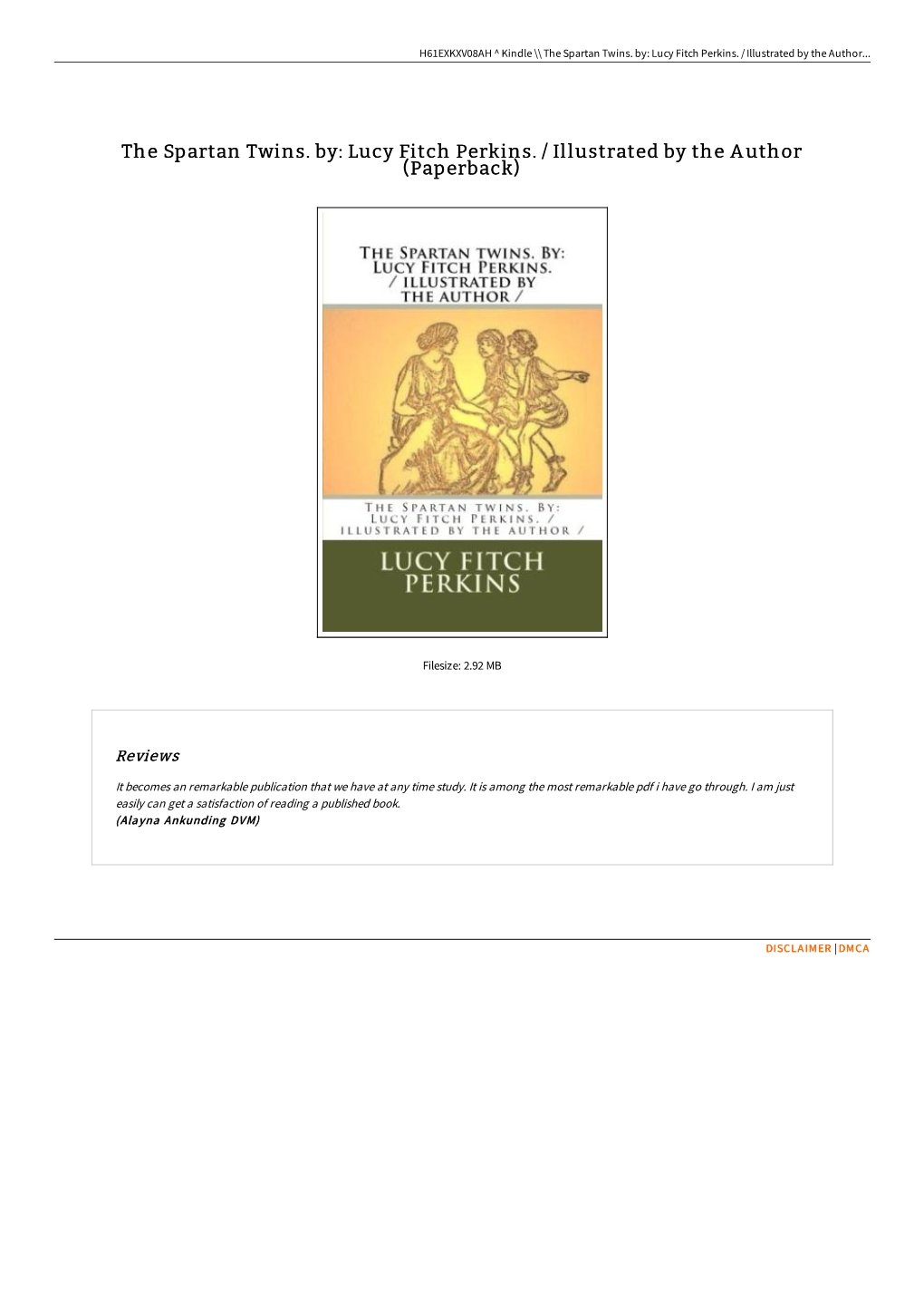 Download PDF \\ the Spartan Twins. By: Lucy Fitch Perkins