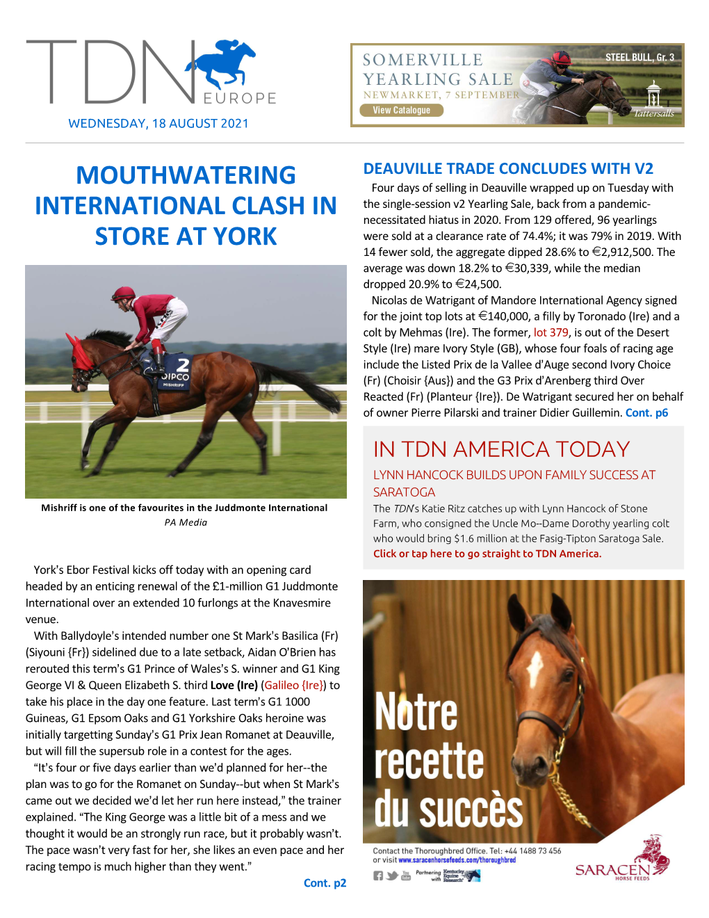 Mouthwatering International Clash in Store at York