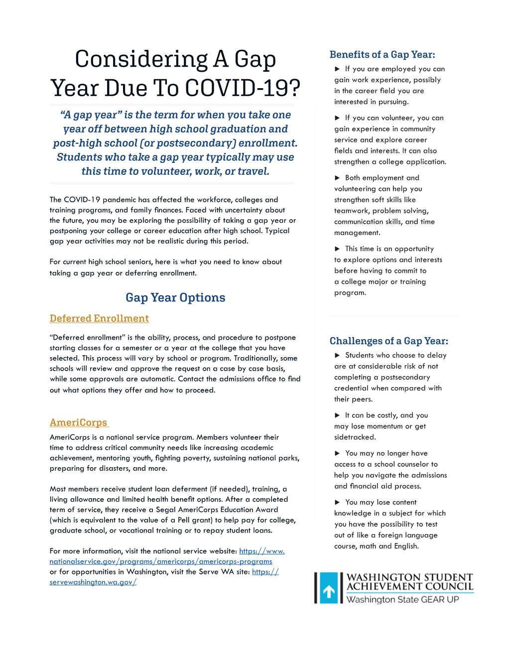 Considering a Gap Year Due to COVID-19?