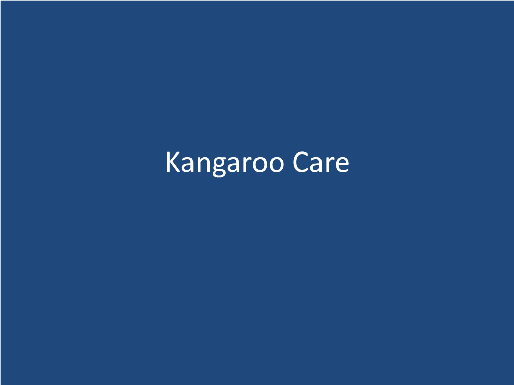 Kangaroo Care