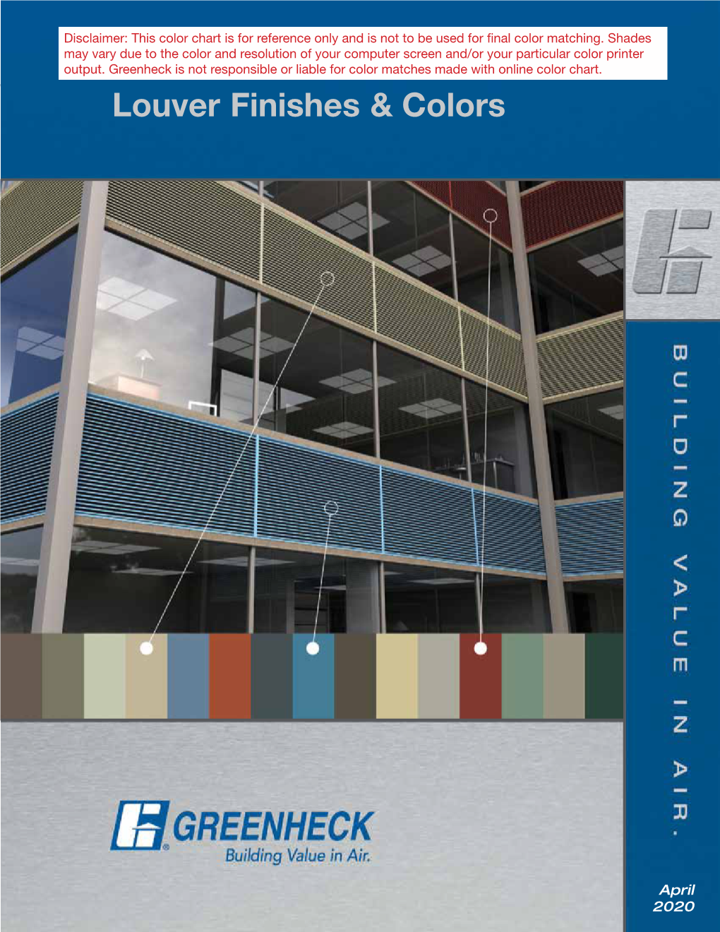 Louver Finishes & Colors April 2020