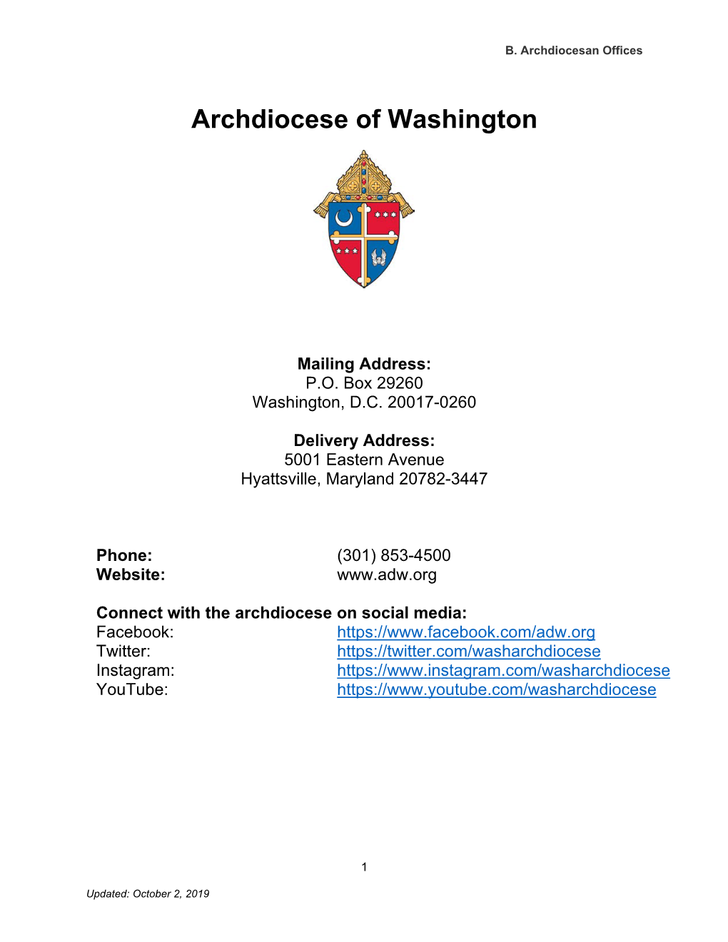 Archdiocese of Washington