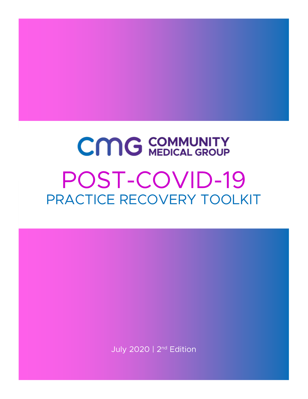 Post-Covid-19 Practice Recovery Toolkit