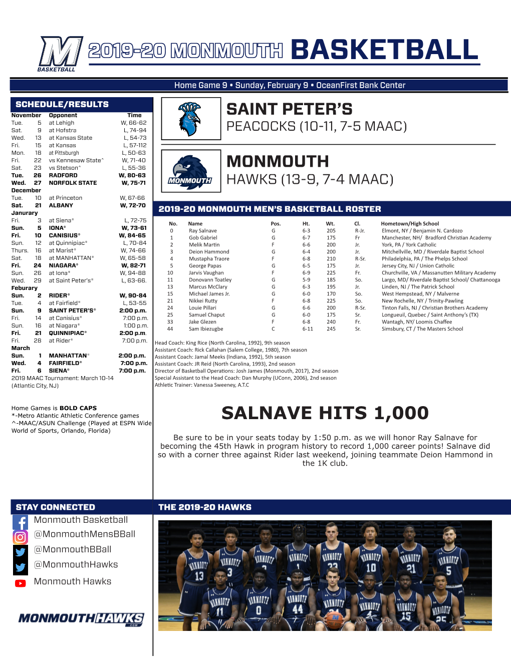 2019-20 Monmouth Basketball