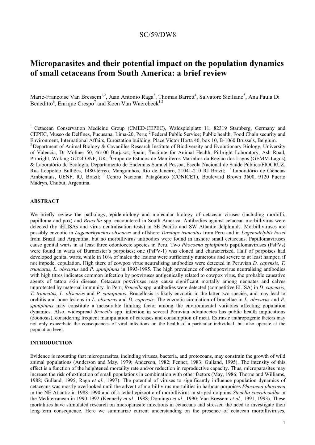 Viral and Bacterial Diseases