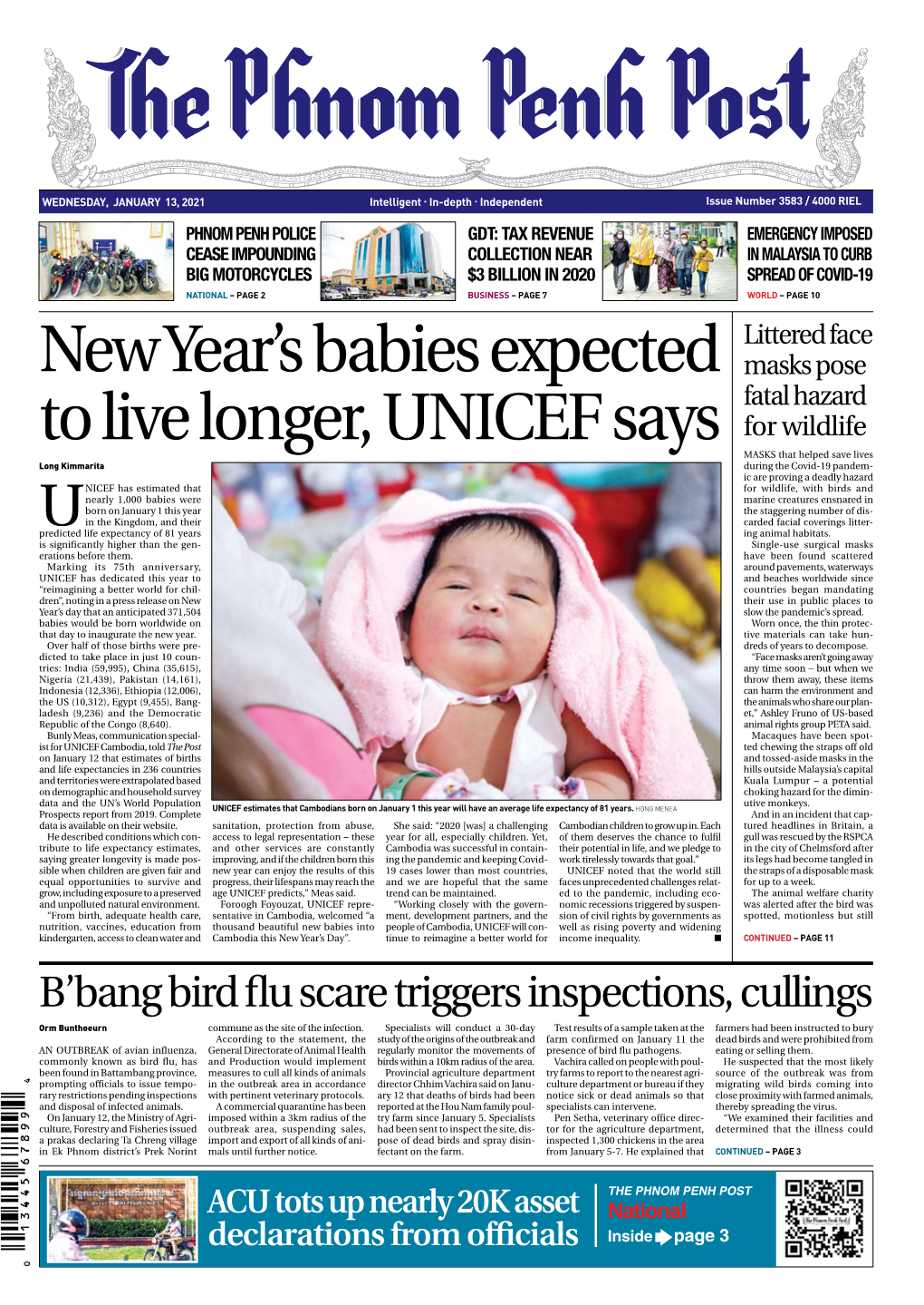 New Year's Babies Expected to Live Longer, Unicef Says