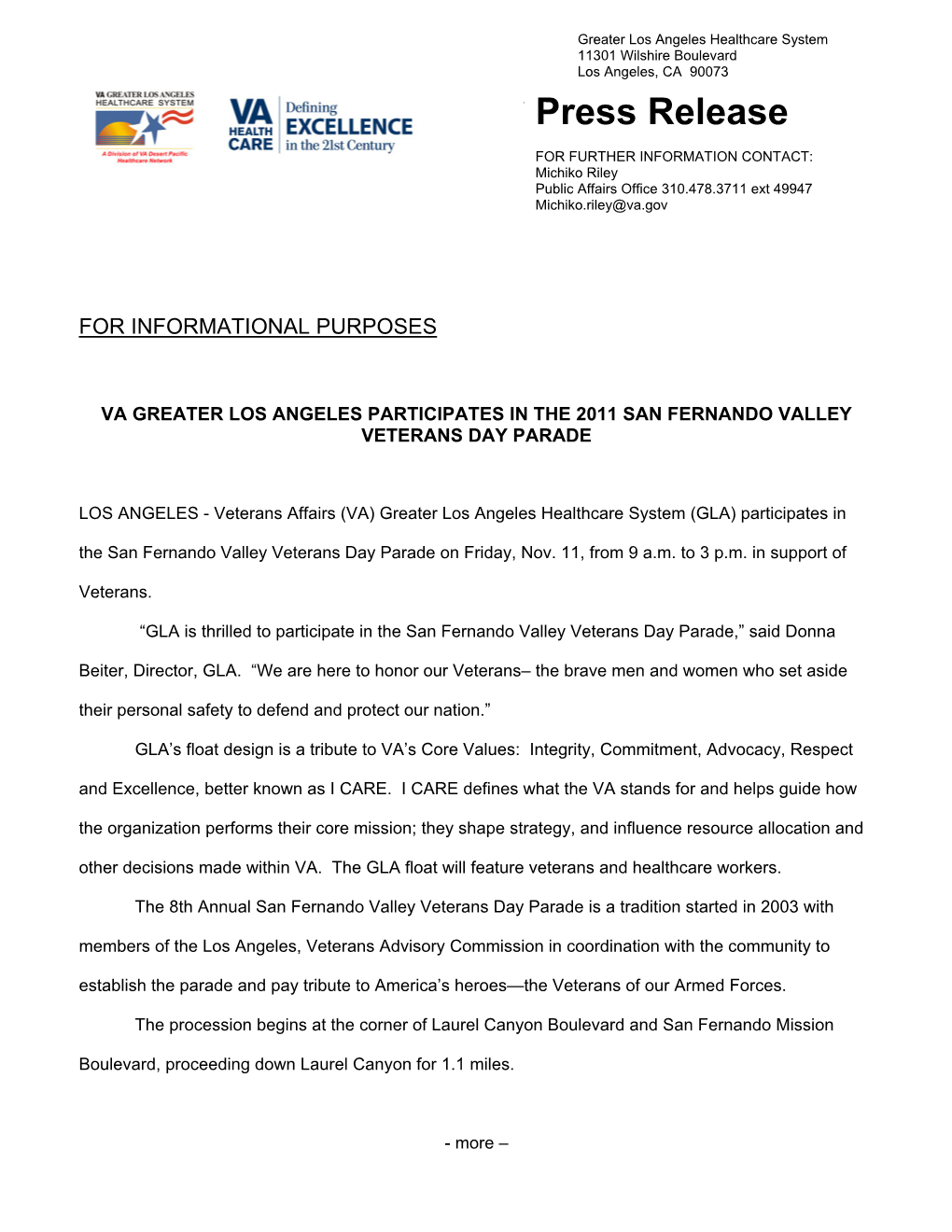 Press Release