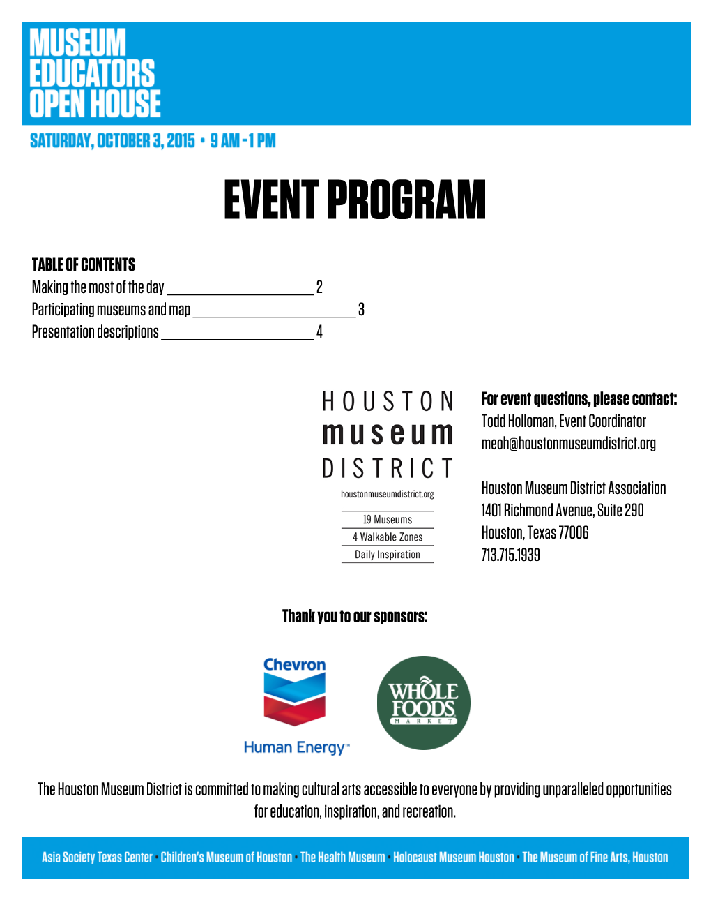 Event Program