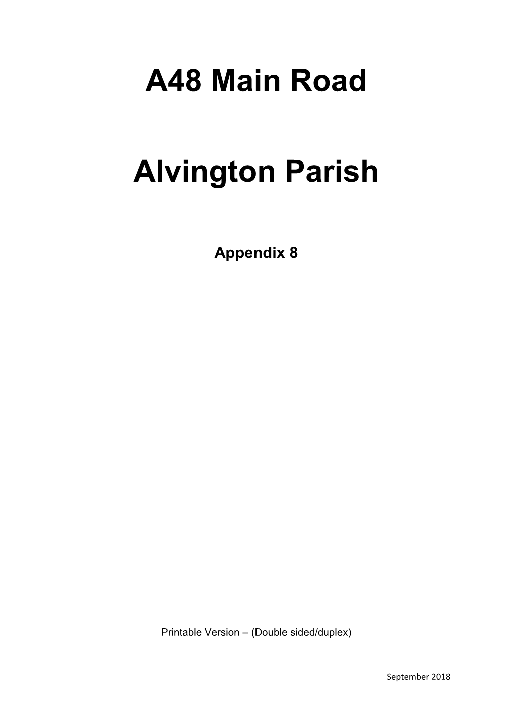A48 Main Road Alvington Parish