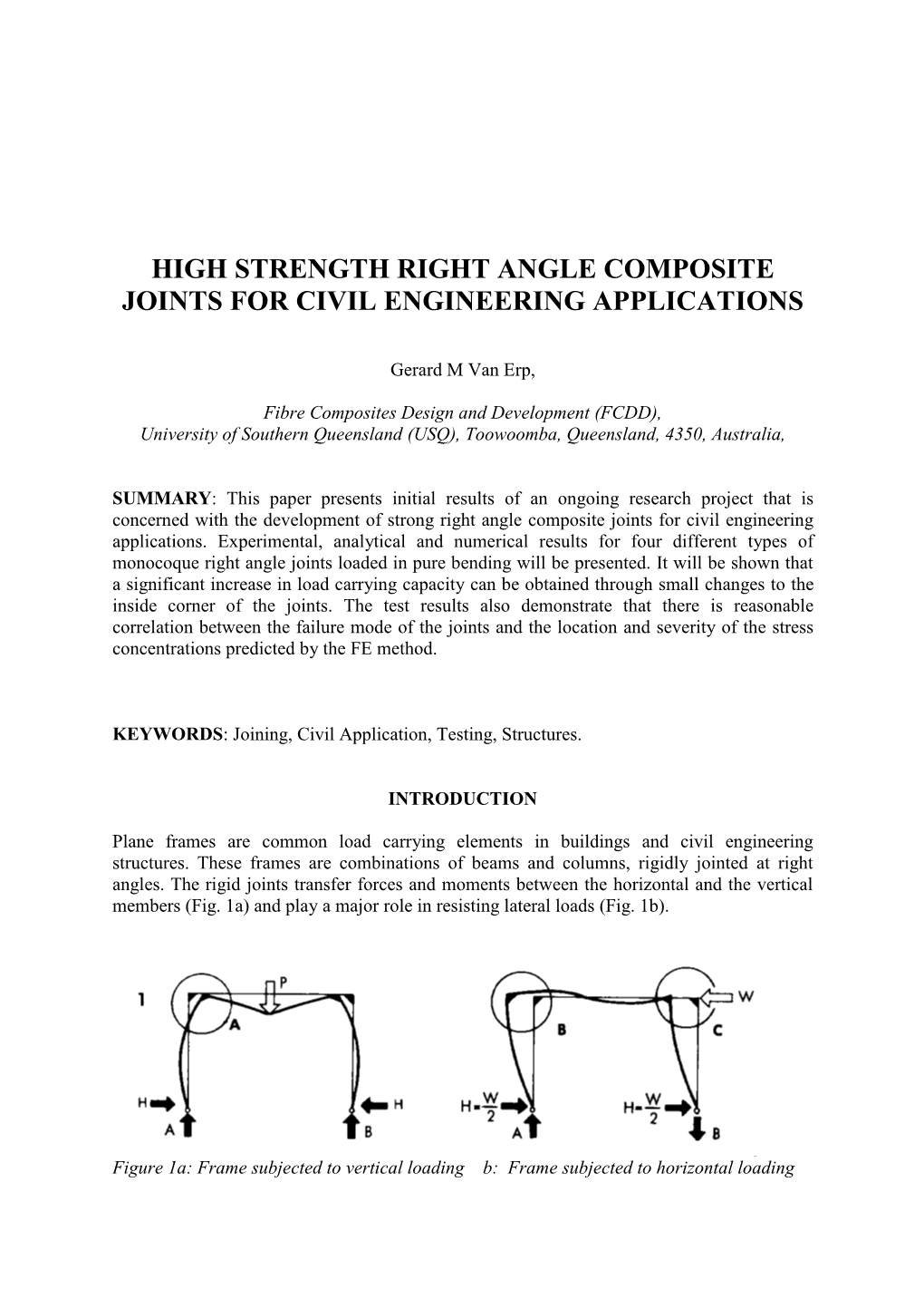 Different Types of Loading on Right Angle Joints