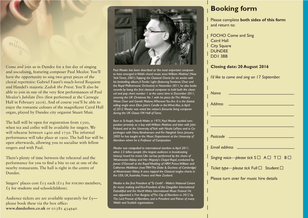 Booking Form