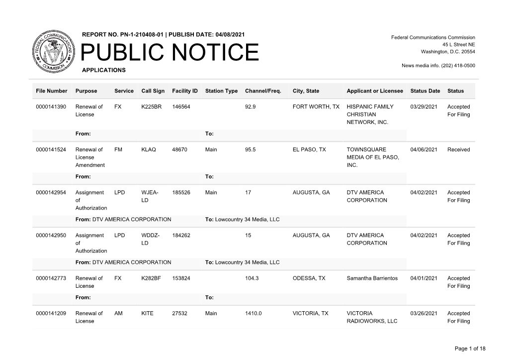 Public Notice >> Licensing and Management System Admin >>