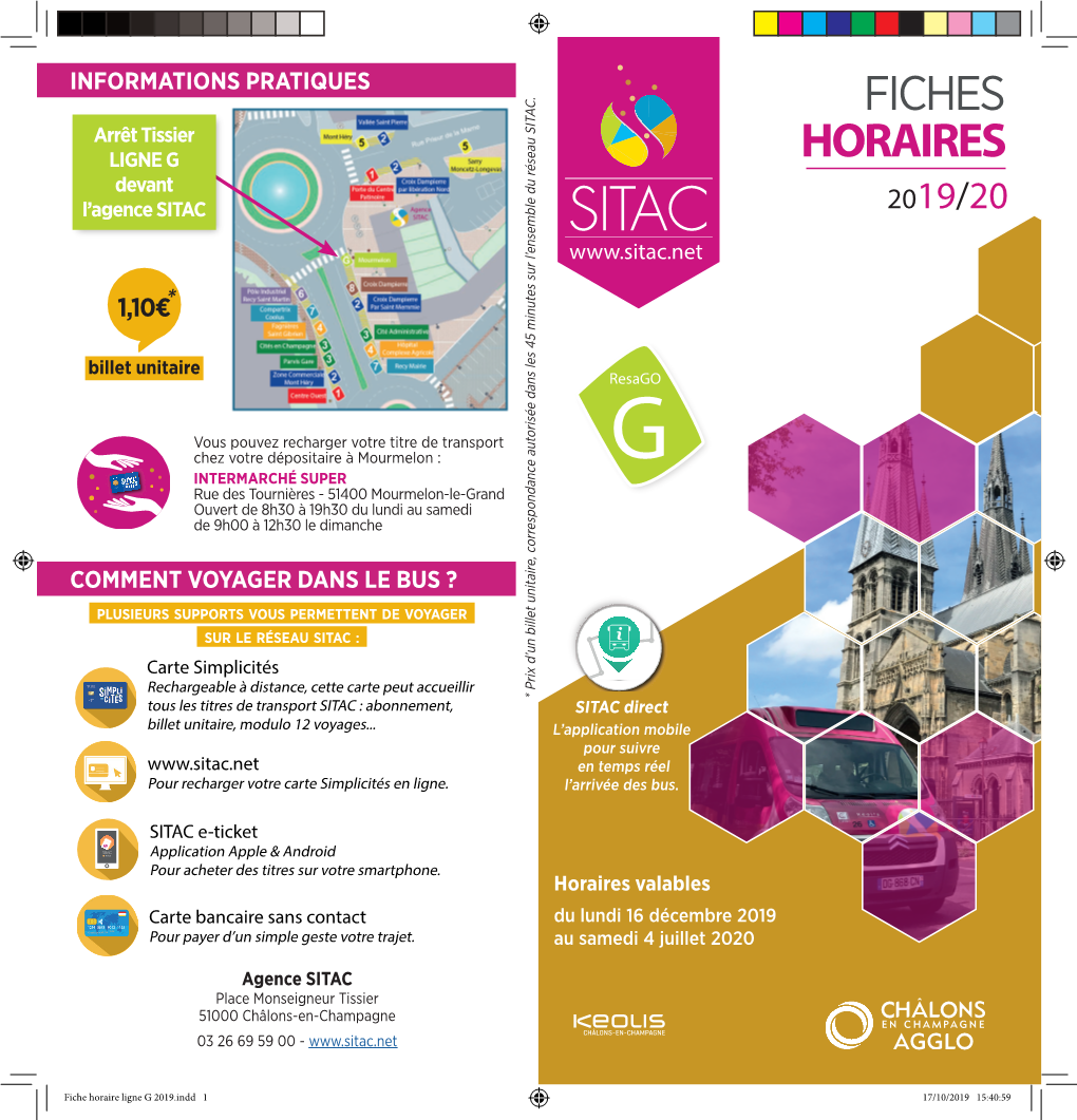 Fiches Horaires