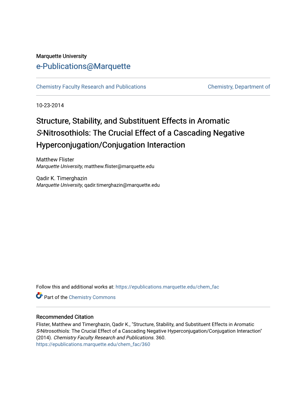 Structure, Stability, and Substituent Effects in Aromatic S-Nitrosothiols: the Crucial Effect of a Cascading Negative Hyperconjugation/Conjugation Interaction