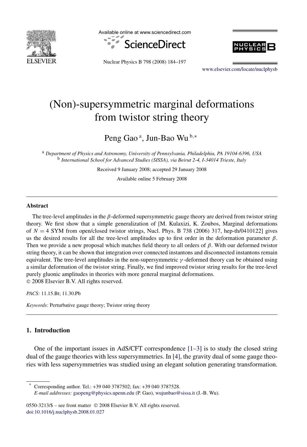 (Non)-Supersymmetric Marginal Deformations from Twistor String Theory