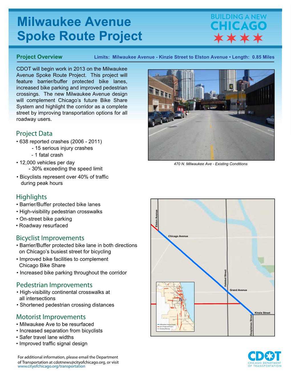 Milwaukee Avenue Spoke Route Project