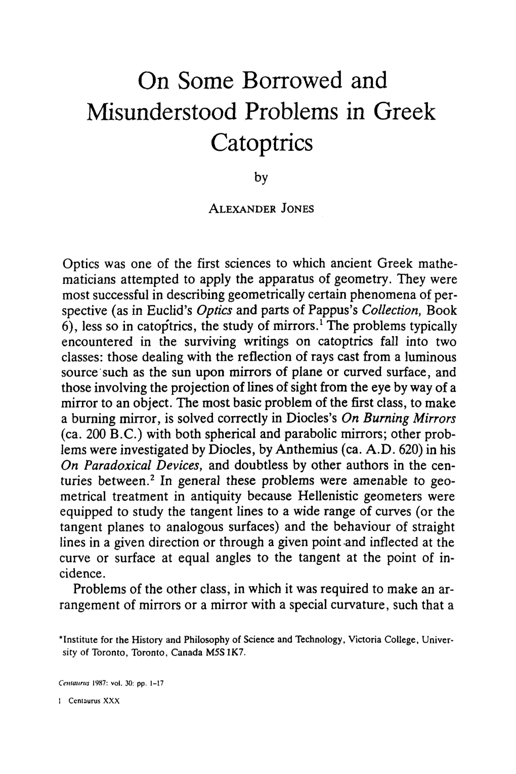 On Some Borrowed and Misunderstood Problems in Greek Catoptrics