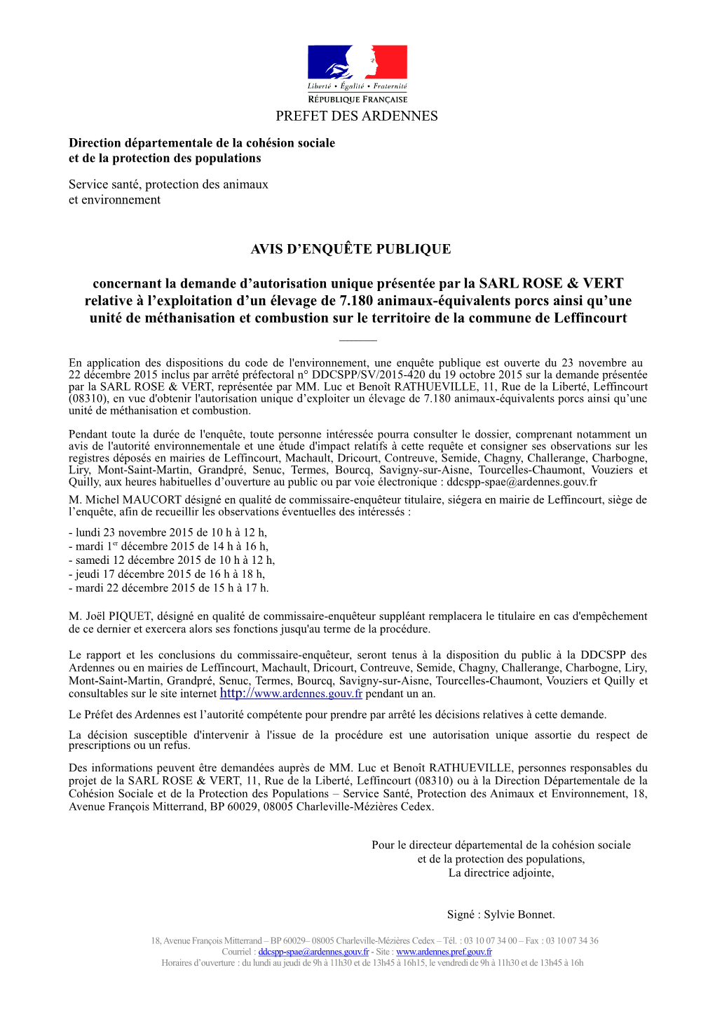 Relative À L'exploitation D'un Élevage De 7.180 Animaux-Équivalents