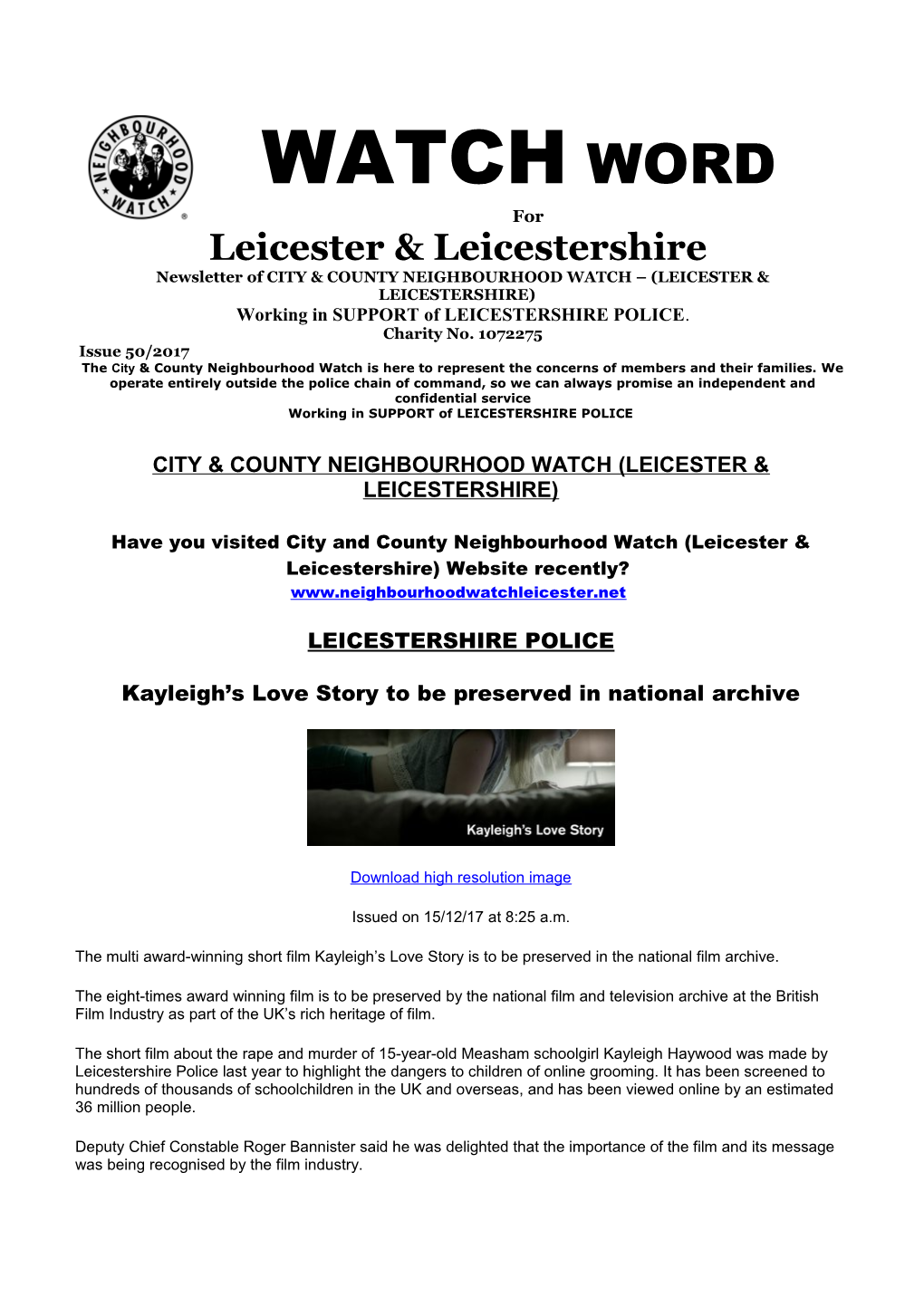 Leicester & Leicestershire s1