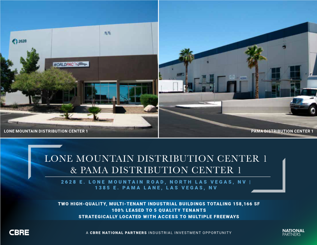 Lone Mountain Distribution Center 1 & Pama Distribution Center 1