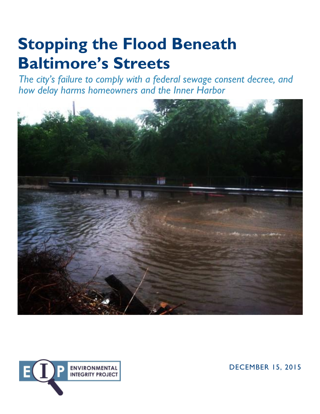 Stopping the Flood Beneath Baltimore's Streets