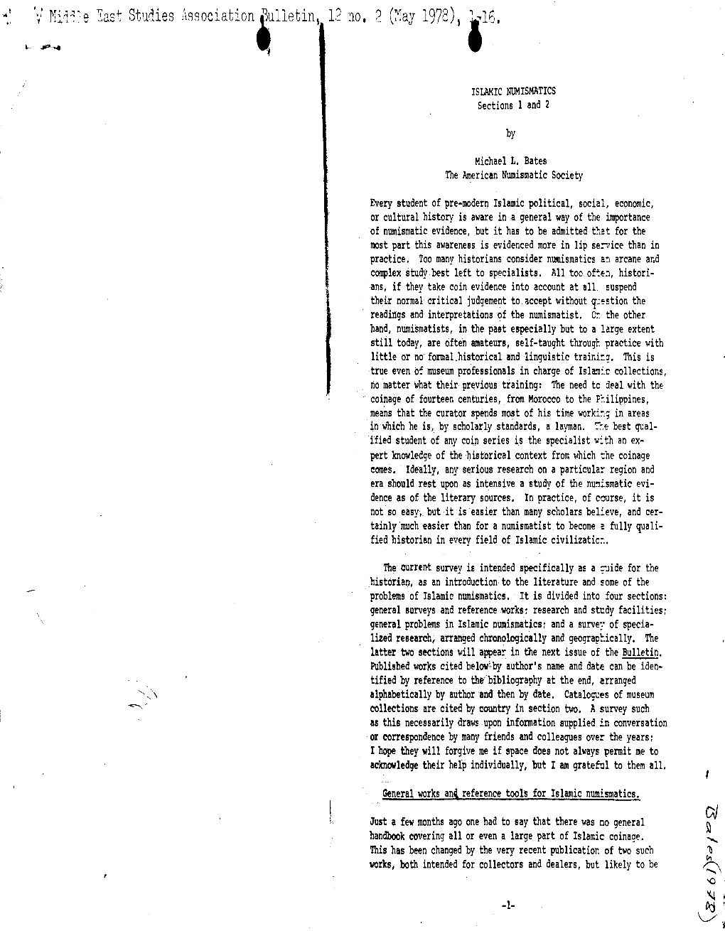 Äs T Studies Association «Bulletin^ 12 No. 2 (May 1978)