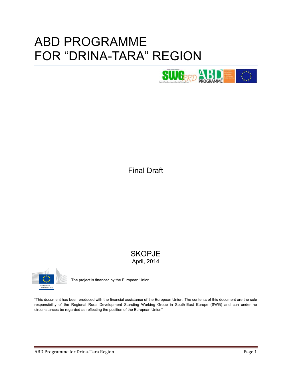 736 KB ABD Programme for Drina-Tara Region