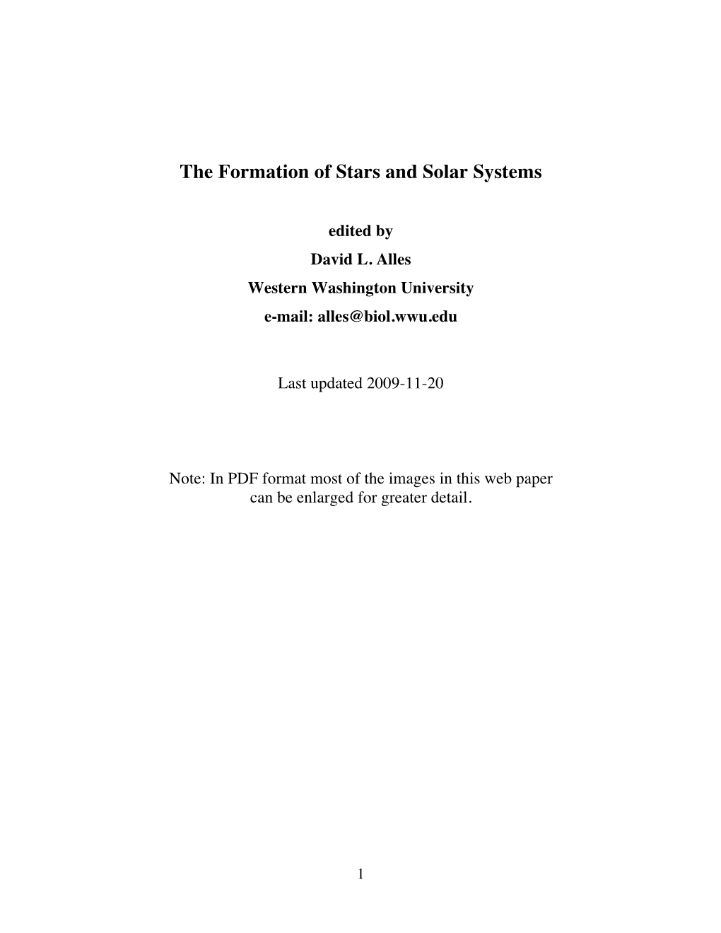 The Formation of Stars and Solar Systems