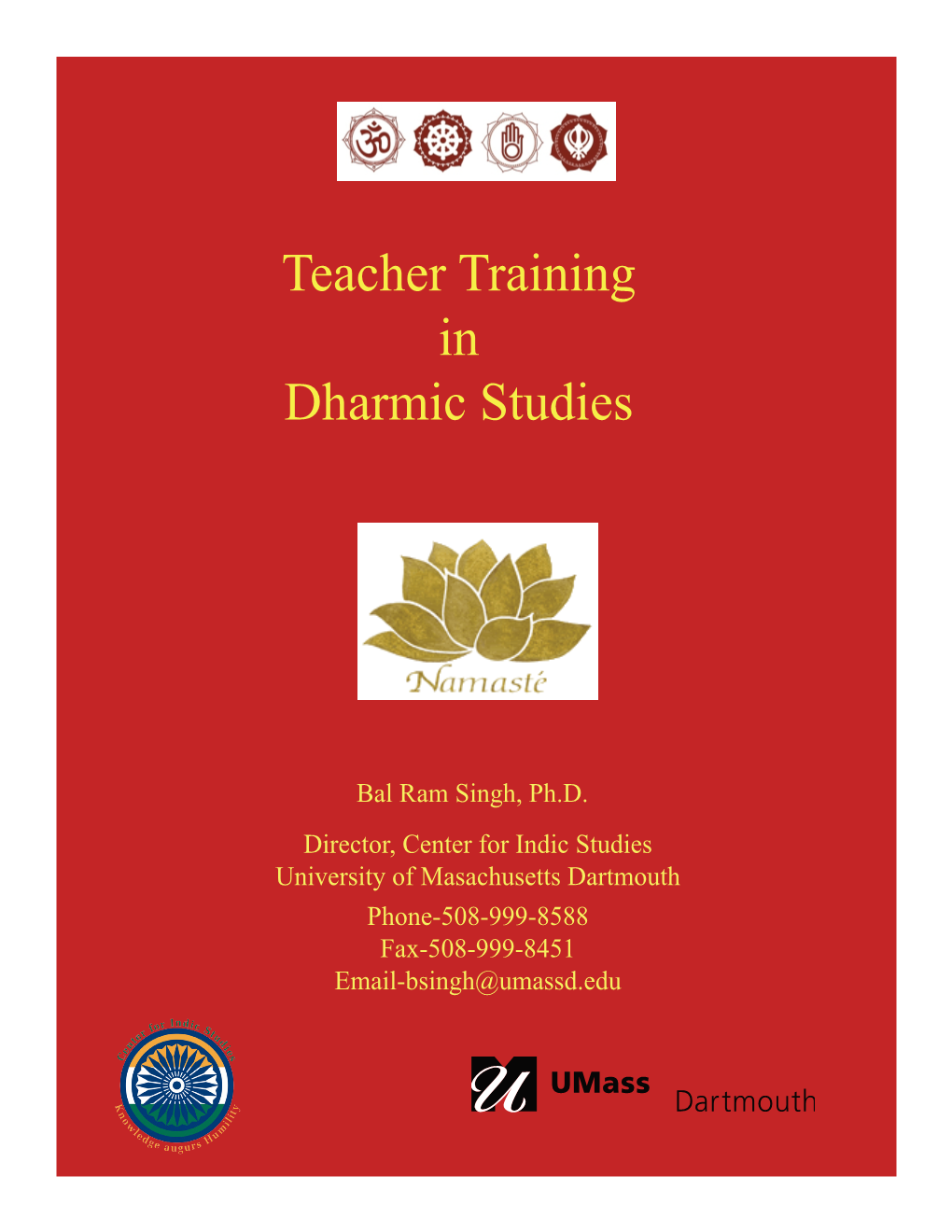 Teacher Training in Dharmic Studies