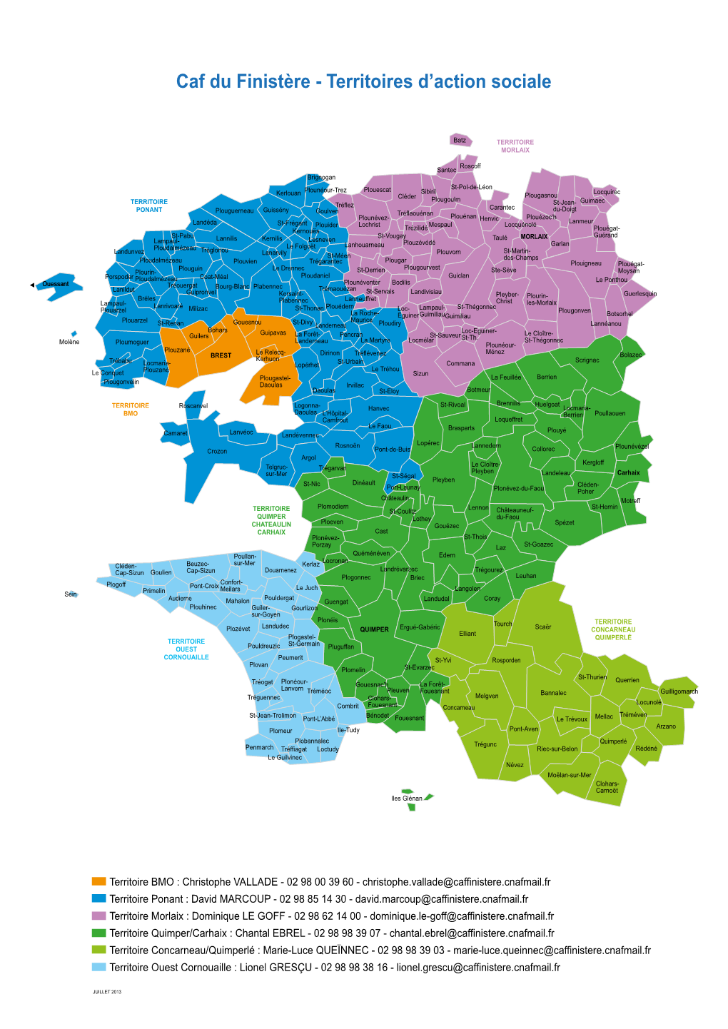 Caf Du Finistère - Territoires D’Action Sociale