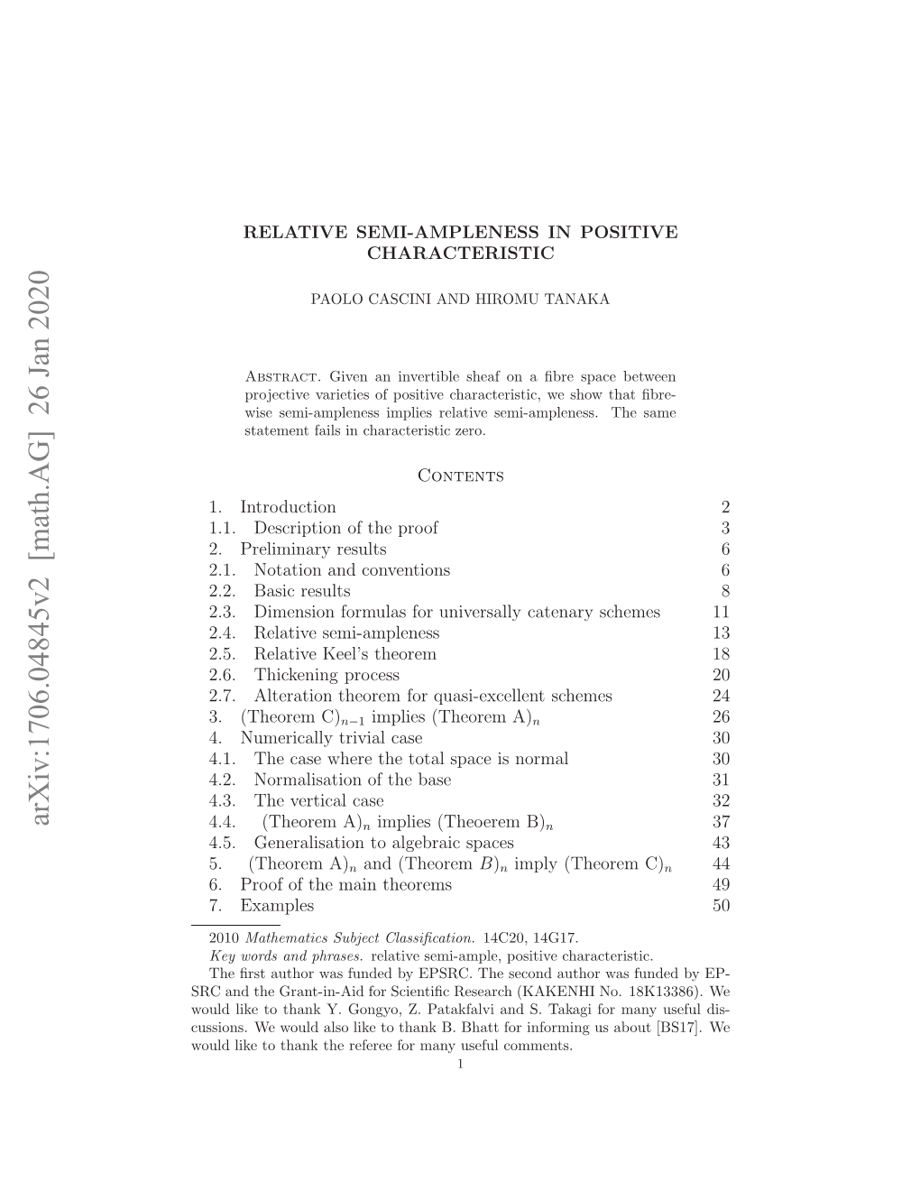 Arxiv:1706.04845V2 [Math.AG] 26 Jan 2020 Usos Ewudas Iet Hn .Batfrifrigu Bu [B Comments