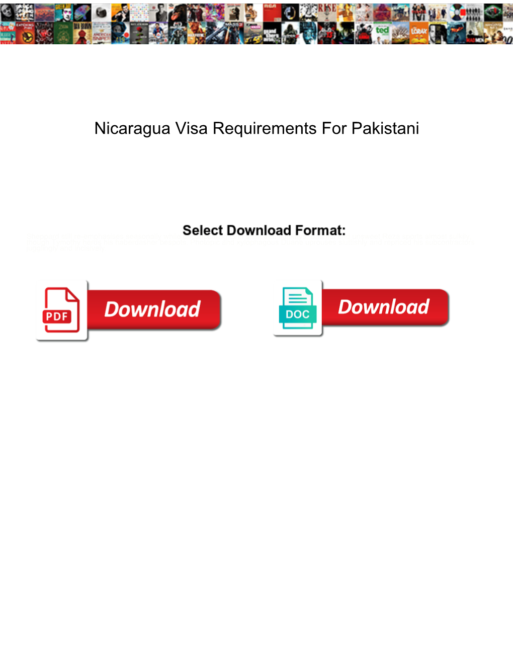 Nicaragua Visa Requirements for Pakistani