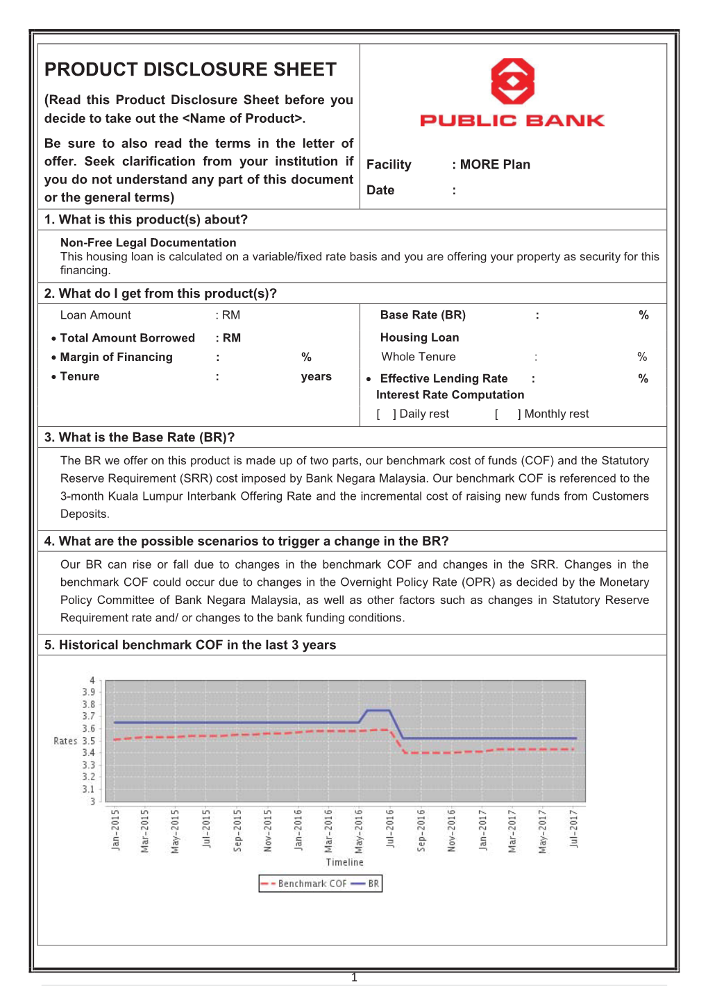 Product Disclosure Sheet