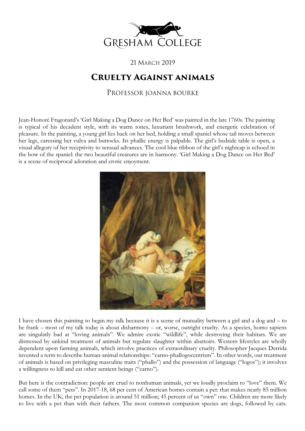Chapter **: Animals Rights