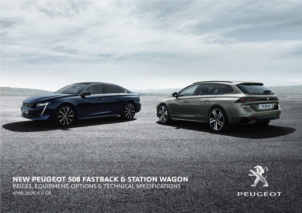 New Peugeot 508 Fastback & Station Wagon