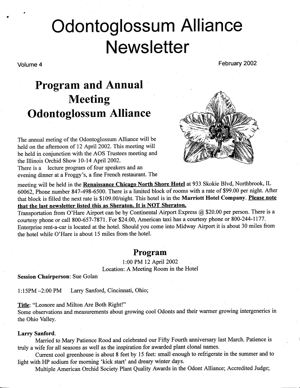 February 2002 Newsletter