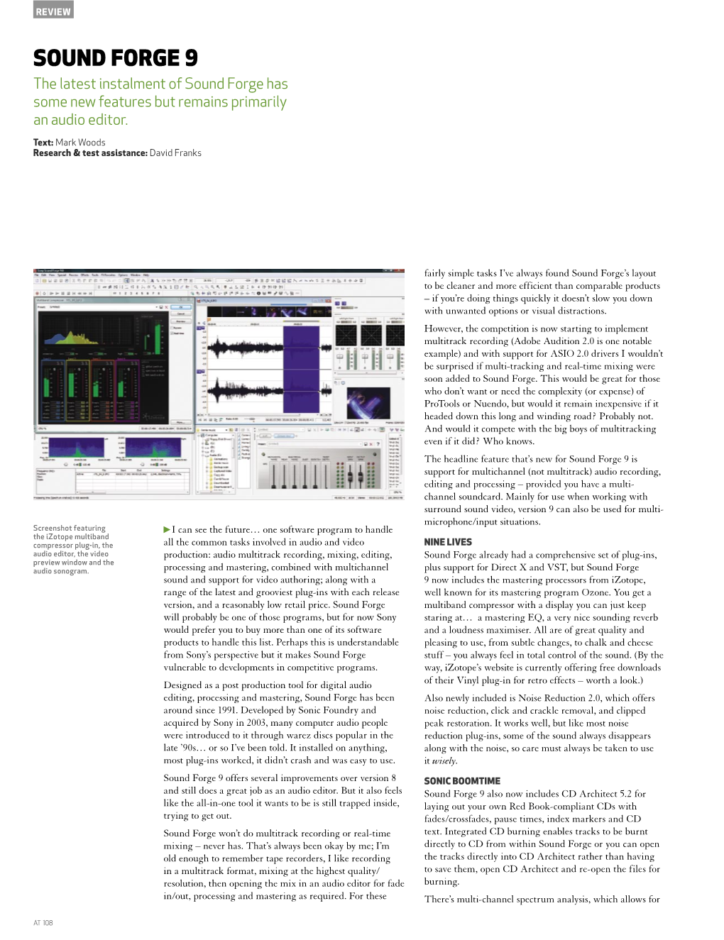 Sound Forge 9 DAW Issue 55