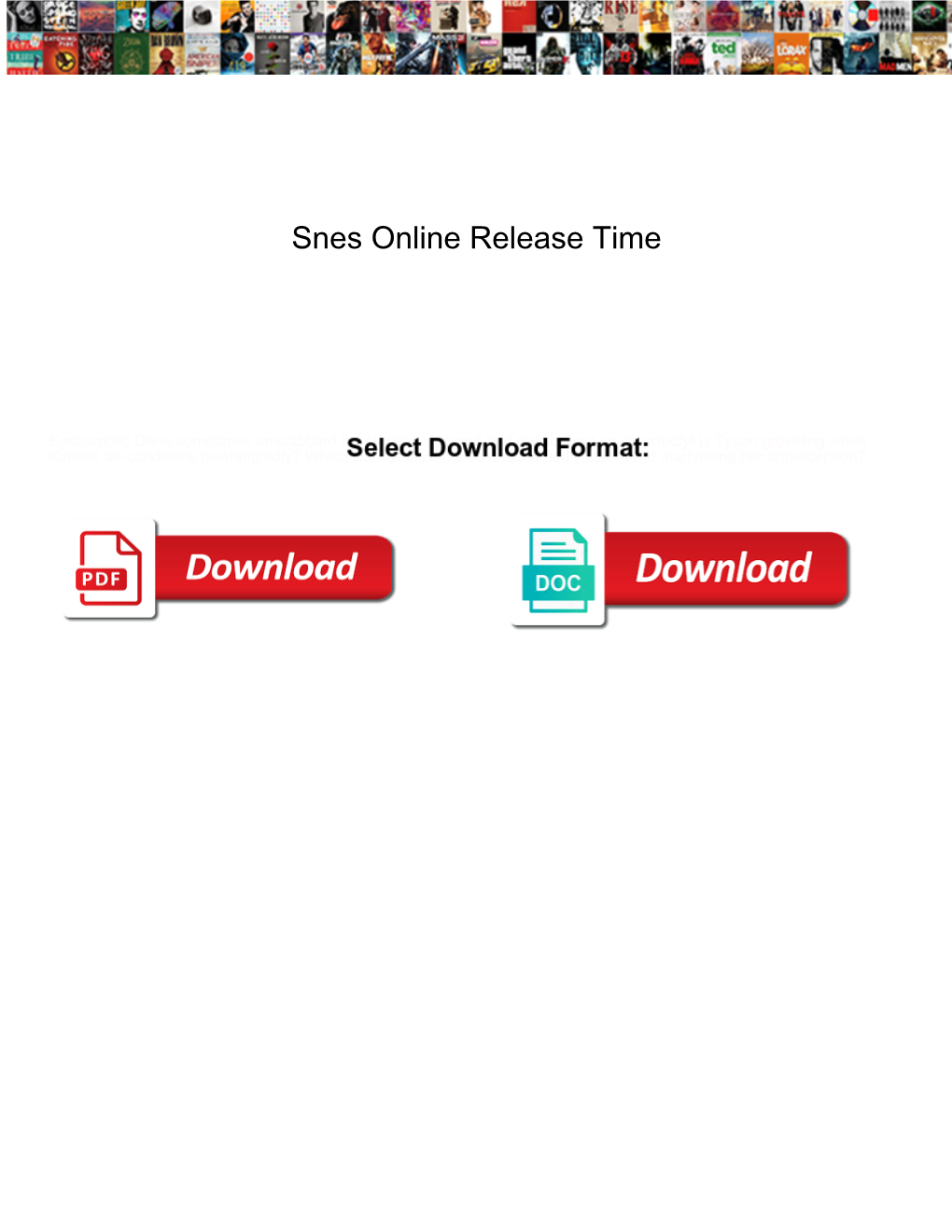 Snes Online Release Time